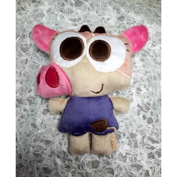 Cowy Lingokids Plush Toy Cow 8.5" Tall Crib safe Soft Handmade personalizable - Picture 2 of 7